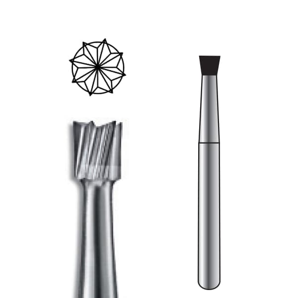 Pac-Dent HP #39 Inverted Cone Carbide Bur, Pack of 10 - Pac-Dent HP #39 Inverted Cone Carbide Bur, Pack of 10 Burs - Image 1