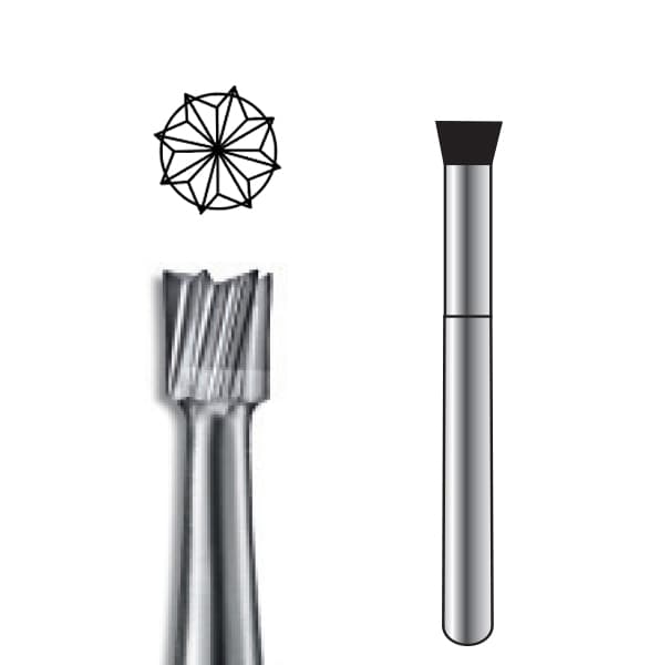 Pac-Dent HP #41 Inverted Cone Carbide Bur, Package of 10 - Pac-Dent HP #41 Inverted Cone Carbide Bur, Package of 10 Burs. - Image 1
