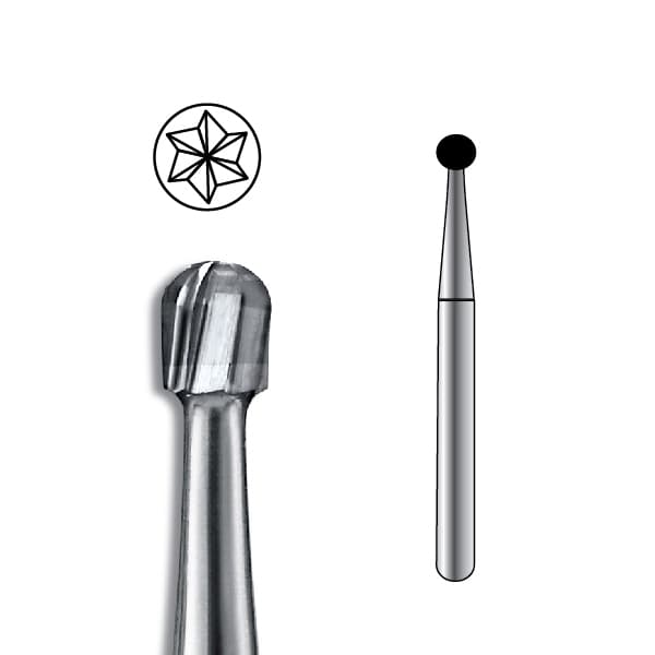 Pac-Dent HP #6 Round Carbide Bur, Package of 10 Burs - Pac-Dent HP #6 Round Carbide Bur, Package of 10 Burs. - Image 1