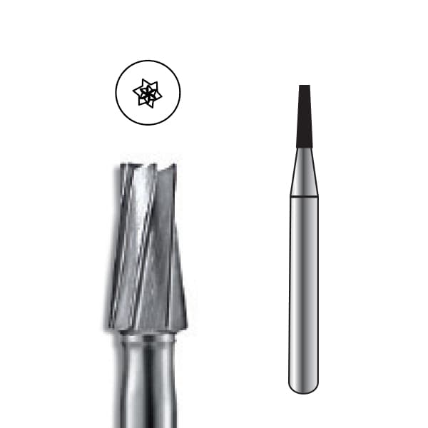 Pac-Dent RA #169 Taper Fissure Carbide Bur, Clinic Pack of 100 - Pac-Dent RA #169 Taper Fissure Carbide Bur, Clinic Pack of 100 Burs. - Image 1