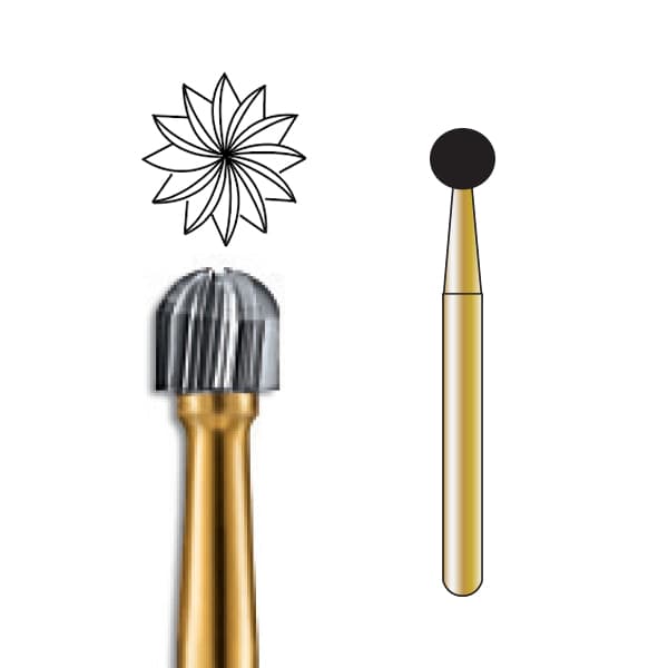 Pac-Dent FG #7009 12-Blade Round Trimming and Finishing Carbide Bur, Clinic Pack of 100 Burs - Pac-Dent FG #7009 12 Blade Round Trimming and Finishing Carbide Bur, Clinic Pack of 100 Burs. - Image 1