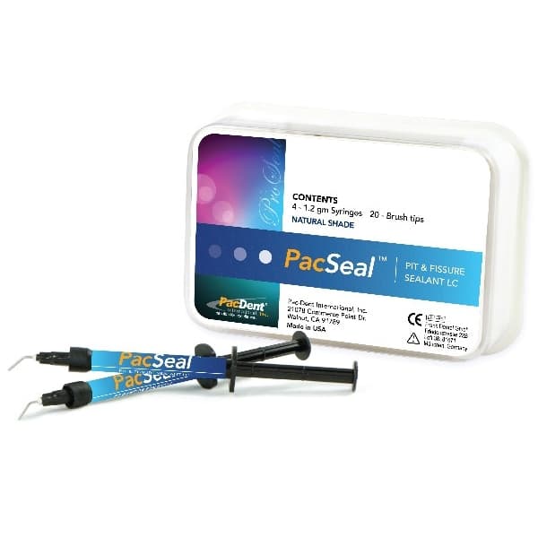 PacSeal Pit & Fissure Sealant, Natural Shade, Light-Cured, 4 x 1.2ml Syringes with 20 Brush Tips, PD-138 thumbnail 4