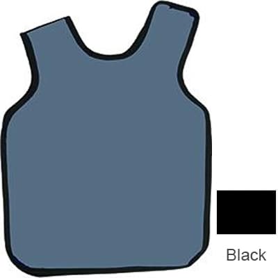Palmero Cling Shield Dual X-Ray Apron, Adult, Black Vinyl with Black Binding, 0.3mm Lead-Lined, No Collar, 22.5" x 26.5" thumbnail 3