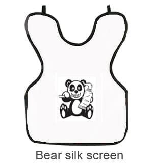 Palmero Cling Shield® Lead-Free Adult X-Ray Apron Without Collar, Bear Imprint, 22.25" x 24.25", 0.3 mm Lead Equivalent thumbnail 2