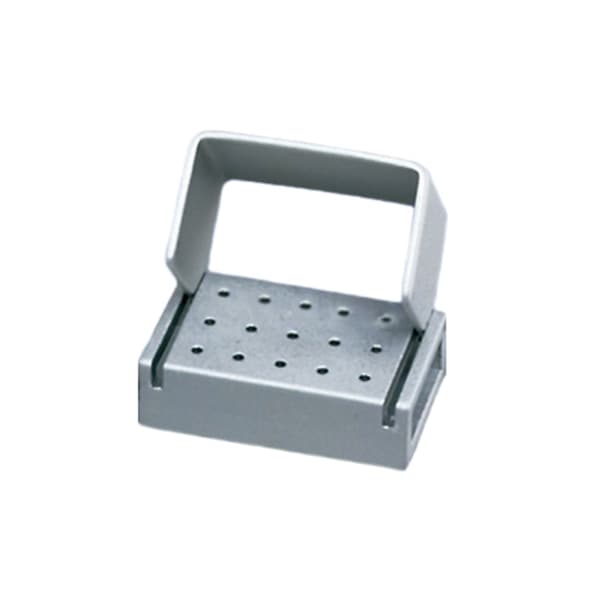 Palmero 15-Hole FG Bur Block, Anodized Aluminum, 1-5/8" x 1-1/8" thumbnail 3