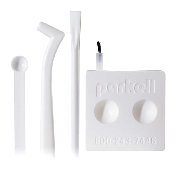 Amalgambond Accessory Kit, includes 1 brush handle, 100 disposable brush tips, 1 spatula, 3 measuring spoons, 2 mixing wells, PKL-S375 thumbnail 4