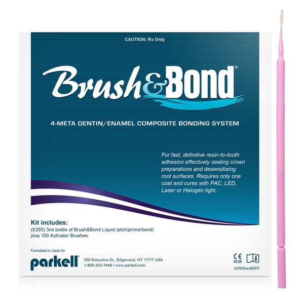 Parkell Brush & Bond Self-Etching Composite Bonding Agent Kit with Mini/Endo Brushes, 3 mL thumbnail 13