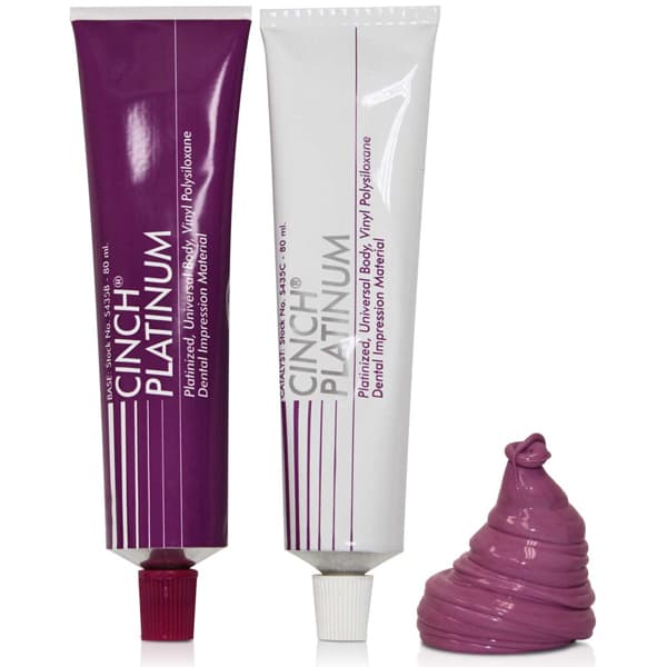 Cinch Platinum Medium Body Vinyl Polysiloxane Impression Material, Tube Set, 4-Minute Set, 4 x 80 mL, S435 thumbnail 6