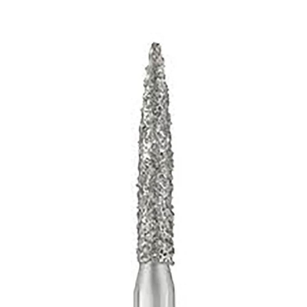 Parkell Sterile Diamond Bur Flame, Medium Grit, 1.4mm Diameter, 10/Pack, 862-014M thumbnail 3