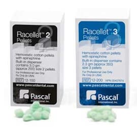 Racellet Hemostatic Cotton Pellets with Racemic Epinephrine, Size #2 (5.5mm), Green, 200/Box, 12-150 thumbnail 12