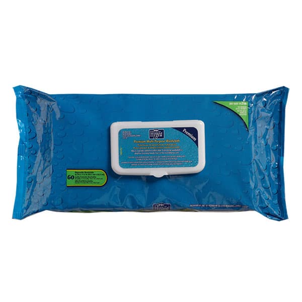 Hygea Premium Multi-Purpose Washcloths, 60 Wipes/Pk, 9.5" x 11.5", J14143 thumbnail 2