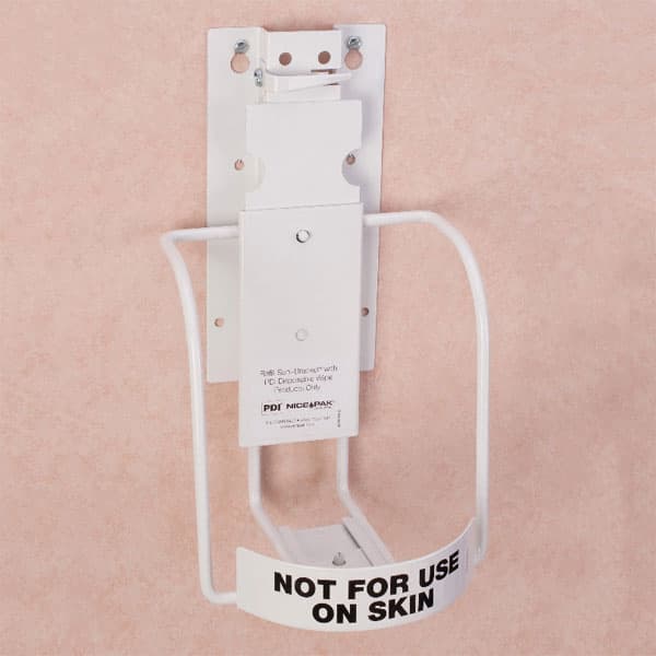 PDI Sani-Bracket 3-In-1 Canister Holder with Locking Tab - Sani-Bracket 3-In-1. Has a locking tab that anchors canisters down - Image 1