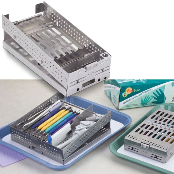 PDT FlipTop Cassette C Fixed Rack 9, 9-Instrument Stainless Steel Sterilization Cassette, T009C-F thumbnail 5