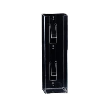 Plasdent Earloop Mask Box Dispenser, Single Vertical, Clear Acrylic, Wall-Mountable thumbnail 2