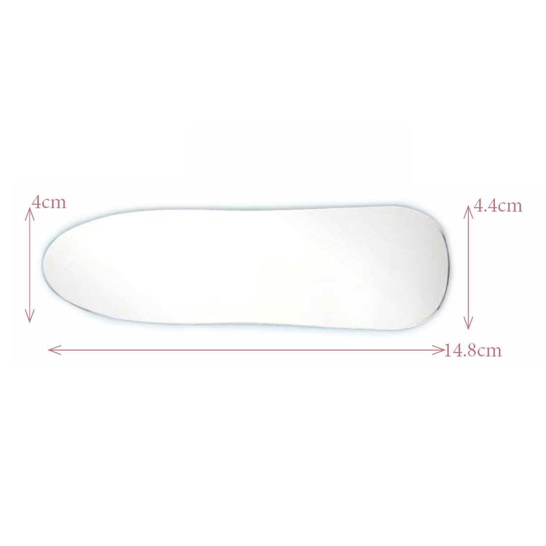 Plasdent Buccal Two-Sided Photography Mirror, Stainless Steel, 1.6" x 5.8" x 1.75" thumbnail 2