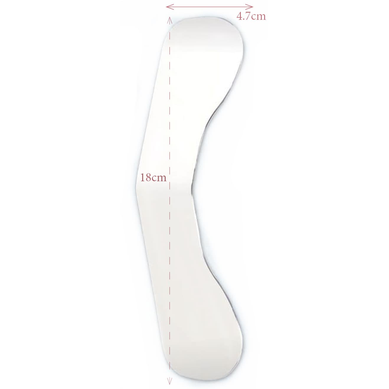 Plasdent Intraoral Angled Photographic Mirror, Upper/Lower Buccal, 1 4/5" x 7", Stainless Steel, Single-Sided - Plasdent Intraoral angled photographic mirror, upper/lower Buccal - 1 4/5"x 7 - Image 1