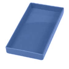 Plasdent BLUE Cabinet Organizer #19, 8"L x 4"W x 1"H, Steam and Chemical Autoclavable, 300CR19 thumbnail 2