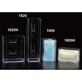 Plasdent Double Vertical Earloop Mask Box Dispenser, Clear Acrylic, Holds 2 Boxes - Plasdent Double Vertical Earloop Masks Box Dispenser, Hold 2 boxes of masks - Image 1