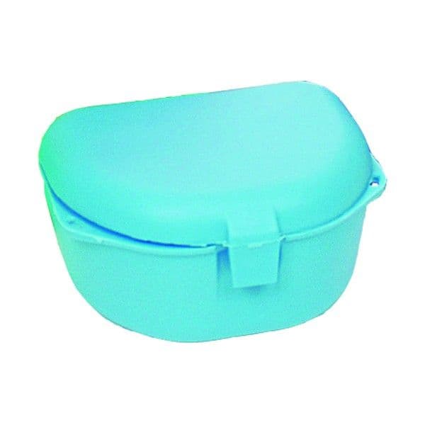Primo Retainer Boxes, Neon Blue, Plastic with Hinged Lid, 12-Pack - Primo Retainer Boxes - Neon Blue, 12-PK. Plastic with Hinged Lid - Image 1