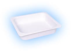 Plasdent Operation Tub, White, 9-3/8" x 11-1/2" x 2-5/8" with 3/4" Lip, 500TB-1 thumbnail 7