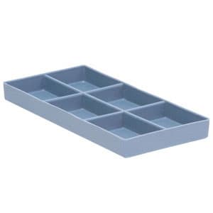Plasdent BLUE Cabinet Organizer #20, 8"L x 4"W x 1"H, Steam and Chemical Autoclavable, 300CR20 thumbnail 2