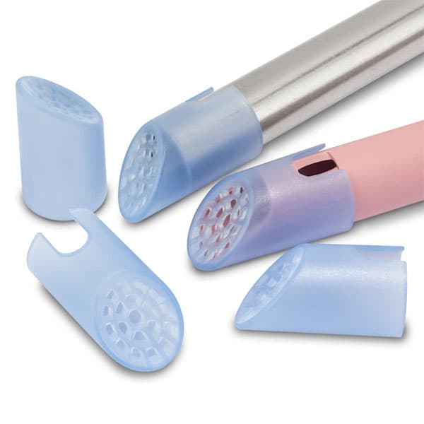 Practicon VacGuard HVE Tip Screens, Blue, 7/16" Diameter, 100/Pack, 7042626 thumbnail 3