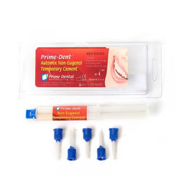 Prime-Dent Automix Non-Eugenol Temporary Cement Syringe, 6g with 5 Tips, 023-012 thumbnail 2