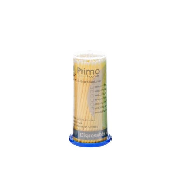 Primo Micro Applicators Fine Tip, Yellow, 100/Pk - Primo Micro Applicators Fine Tip, Yellow. 100/Pk - Image 1