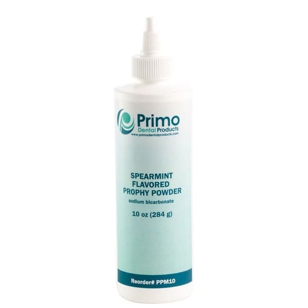 Primo Air Polishing Prophy Powder, Spearmint, 10 oz Bottle, 1/Pk - Primo Air Polishing Prophy Powder 10oz. Bottle, 1/Pk. Spearmint - Image 1