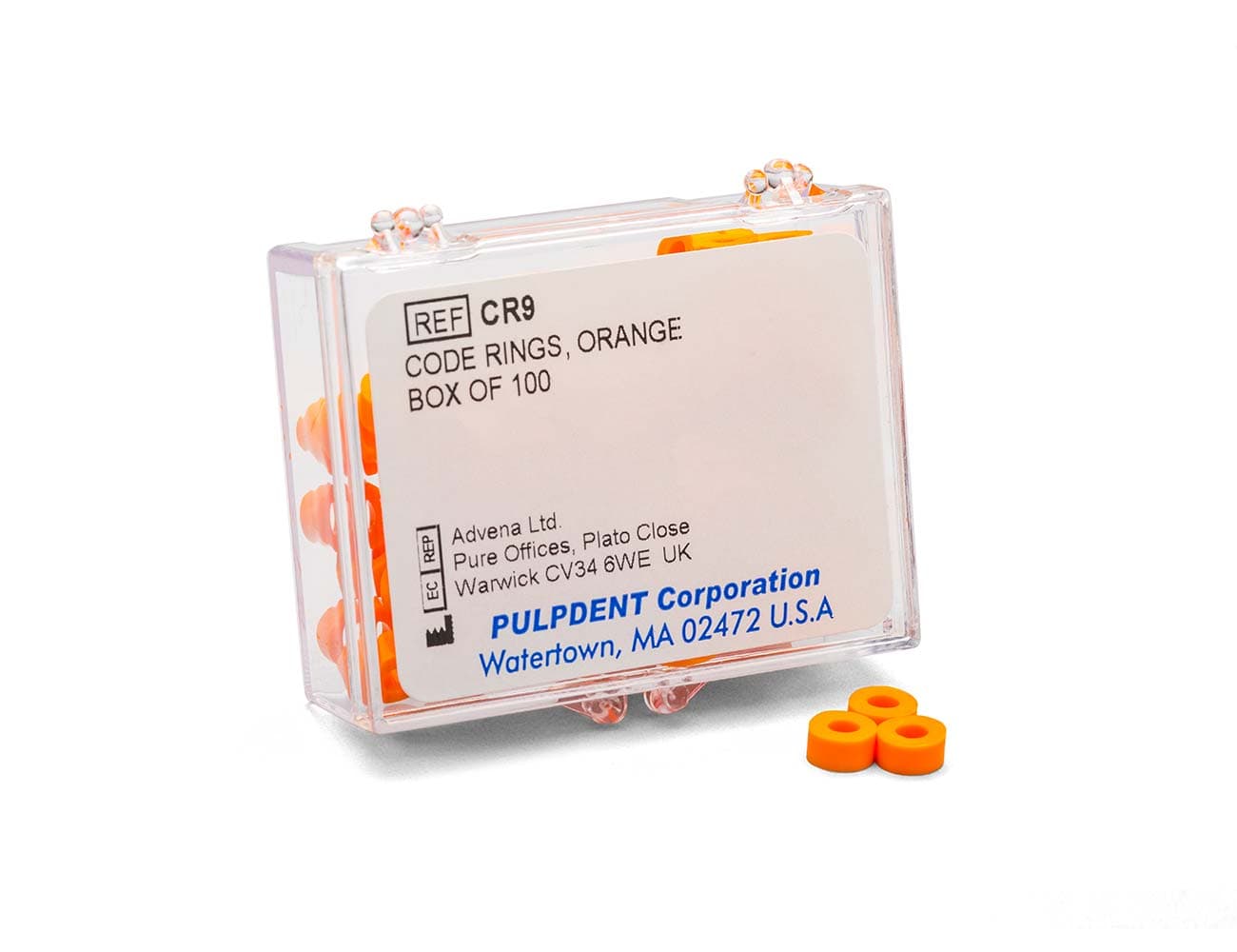 Pulpdent Code Rings Silicone Standard, Orange, 1/8" ID x 1/8" Wide, 100/Pk, CR-9 thumbnail 13