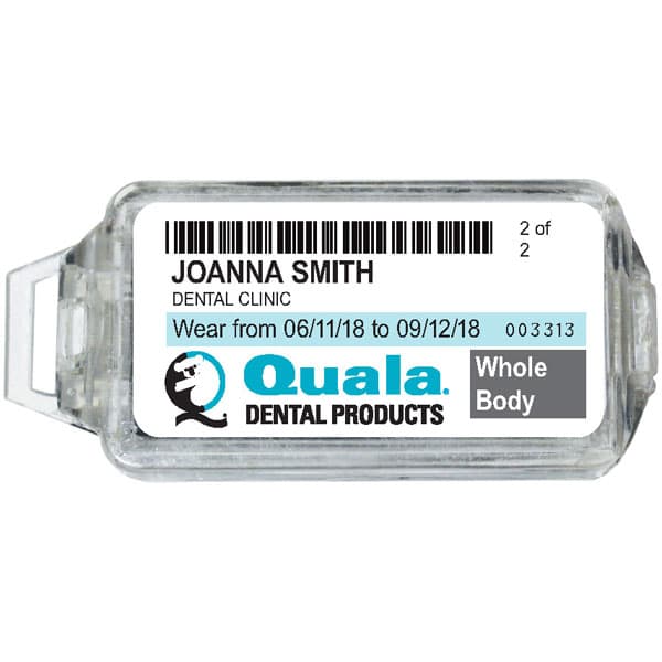 Quala X-Ray Monitoring Badge, Monthly Service, 12-Month Annual Subscription - Quala X-Ray Monitoring Badge, monthly service for a full year. The price - Image 1