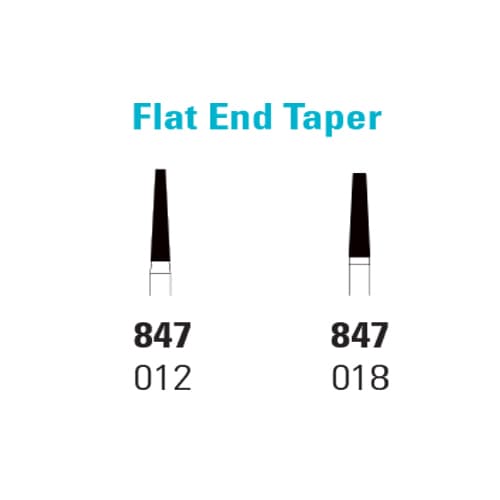Quala Single-Use Diamonds Flat End Taper, Super Coarse, FG #847-018, 10/Pack thumbnail 2