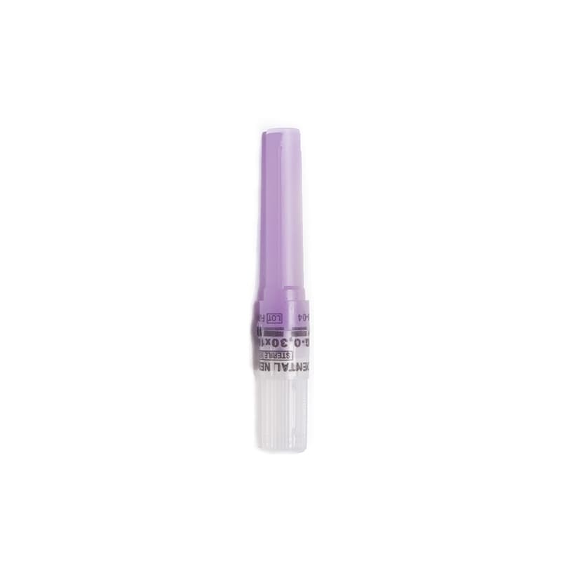 Quala Dental Needle 30G X-Short (3/8"), 100/Bx, Purple Hub thumbnail 3