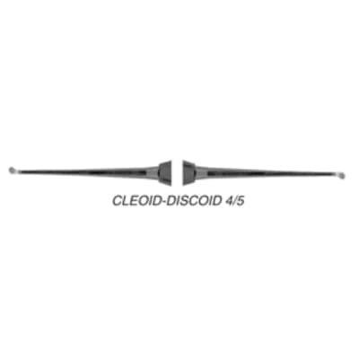 Quala #4/5 Small Cleoid-Discoid Carver, 1/4" Round Standard Handle - Quala #4/5 Small Cleoid-Discoid Carver with 1/4" round standard handle - Image 1