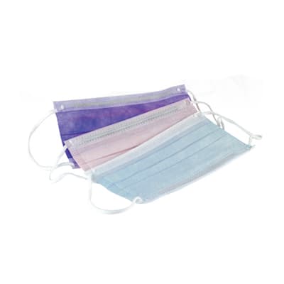 Quala Earloop Face Mask, Lavender, Level 1, Procedural, 50/Box, GCILVA thumbnail 2