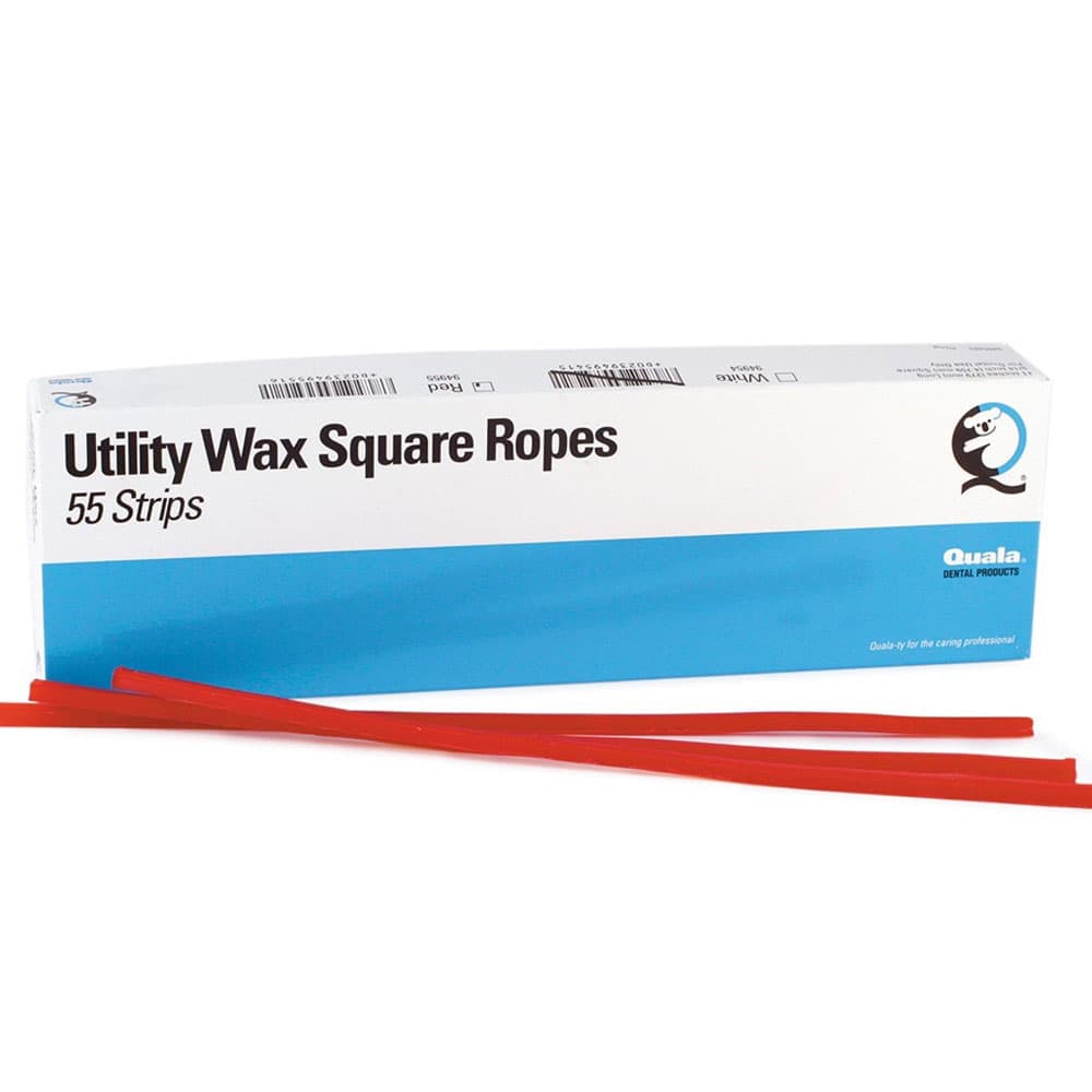 Quala Utility Wax Square Ropes, White, 55/Box, 50094954 thumbnail 7