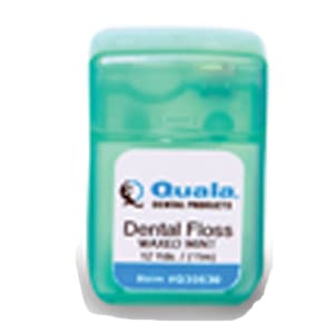 Quala Nylon Dental Floss, Waxed Mint, Shred-Resistant, 12 yds per Dispenser, 72/Bx, Q30630 thumbnail 7