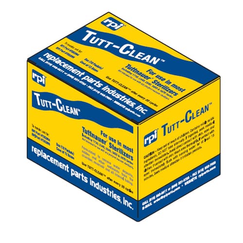 Tutt-Clean Sterilizer Cleaner, 10/Box, Case of 12 Boxes (120 Packets), OEM Part #CB0010 - Tutt-Clean Sterilizer Cleaner. Case of 12 - 10/Box. OEM Part #CB0010 - Image 1