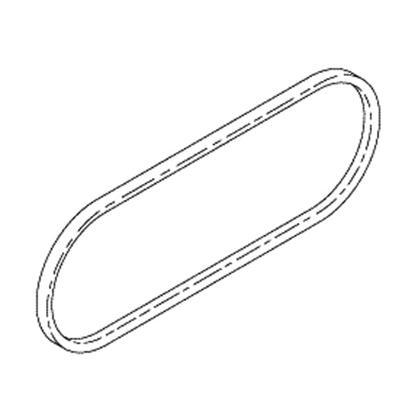 RPI Replacement Drive Belt for Midmark PowerVac, V-Belt, Effective Length 37", 0.50" Top x 0.31" Thick, OEM 016-1055-00/2021110 thumbnail 2