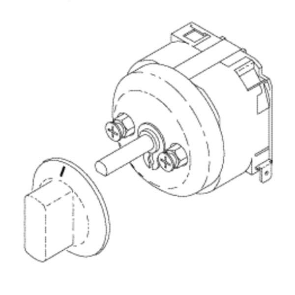 RPI Timer for Tuttnauer Autoclaves & Sterilizers, 60 Minute, Bell Alert, 16A @ 250VAC, with Knob and Mounting Hardware, 01910011/01910005 thumbnail 2