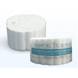 Safe-Dent Cotton Rolls, #2 Medium, 1.5" x 3/8", Non-Sterile, 0.5 g, 2000/Box - Safe-Dent Cotton Rolls. #2 Medium 1.5" x 3/8", 2000/Box. Non sterile, 0.5 g - Image 1