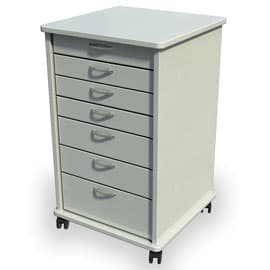 Signature Series Doctors Mobile Portable Dental Cart, White, 21.5"W x 18.75"D x 32"H, 7 Drawers - Signature Series Doctors Mobile Portable Dental Cart - White - Image 1