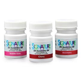 Signature Topical Anesthetic Gel, 20% Benzocaine, Strawberry Flavor, 1 oz Jar - Signature Topical Anesthetic Gel, 20% Benzocaine, Strawberry Flavor. Single 1 - Image 1