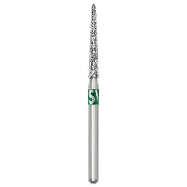 Piranha Diamonds FG #859.014 Coarse Grit, Needle Shaped, Single Use Diamond Bur, 25/Box - Piranha Diamonds FG #859.014 Coarse Grit, Needle Shaped, Single Use Diamond - Image 1