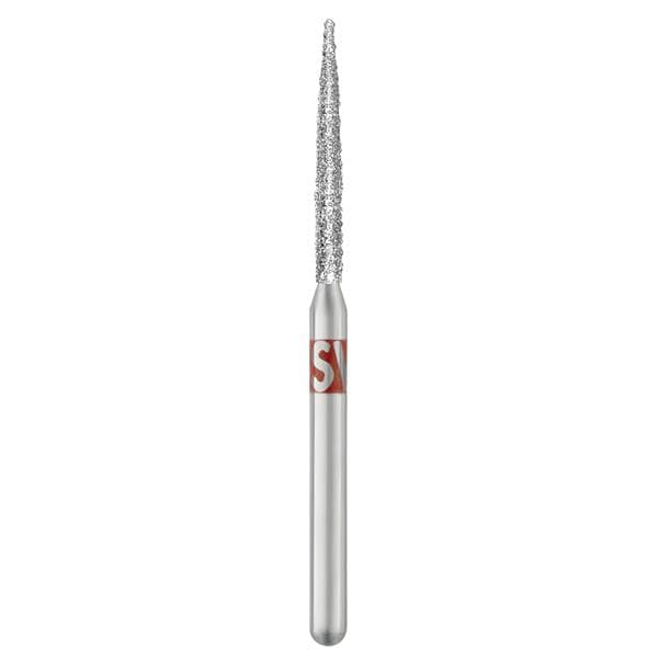 Piranha Diamonds FG #862.012 Fine Grit, Flame Shaped, Single Use Diamond Bur, 25/Box - Piranha Diamonds FG #862.012 Fine Grit, Flame Shaped, Single Use Diamond Bur - Image 1