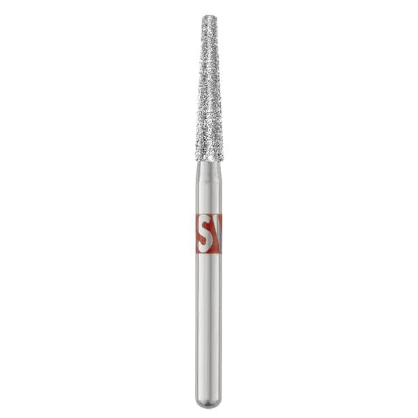 Piranha Diamonds FG #856.016 Fine Grit, Round End Taper, Single Use Diamond Bur, 25/Box - Piranha Diamonds FG #856.016 Fine Grit, Round End Taper, Single Use Diamond - Image 1