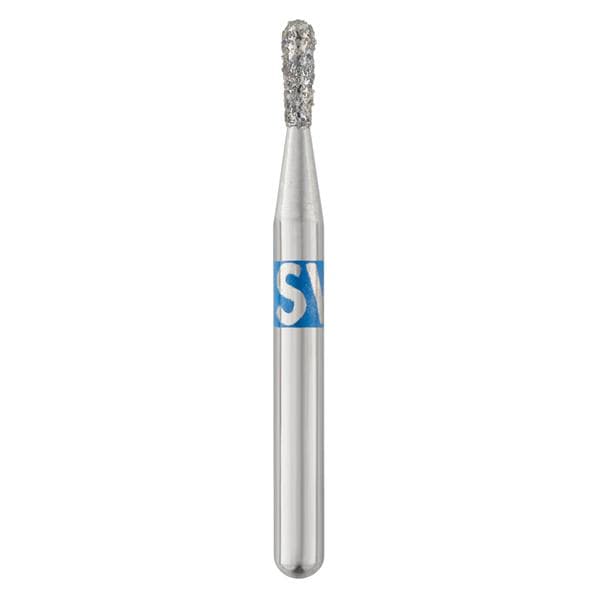 Piranha® Single Patient Use Diamond Bur, Pear Shape, Medium Grit, Friction Grip Short Shank, 0.8 mm Diameter, 25/Pkg, #830-008M-S thumbnail 7