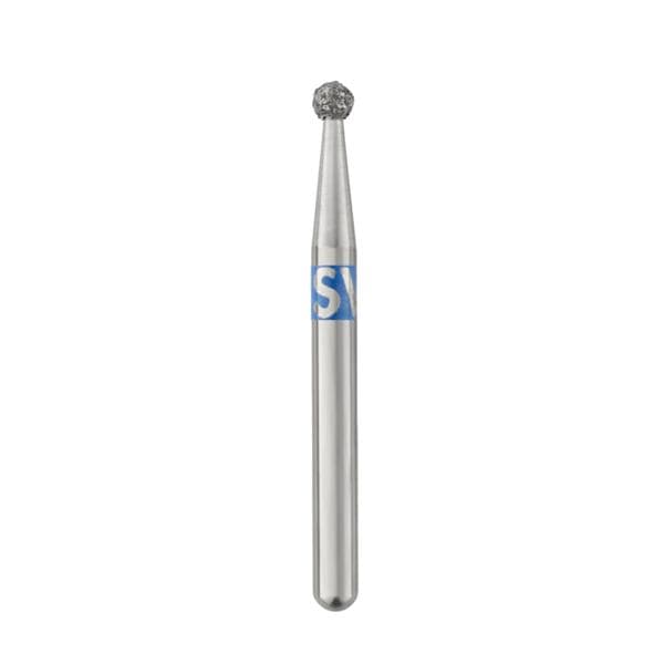 Piranha Diamonds FG #801.016 Medium Grit, Round Shaped, Single Use Diamond Bur, 25/Box - Piranha Diamonds FG #801.016 Medium Grit, Round Shaped, Single Use Diamond Bur - Image 1