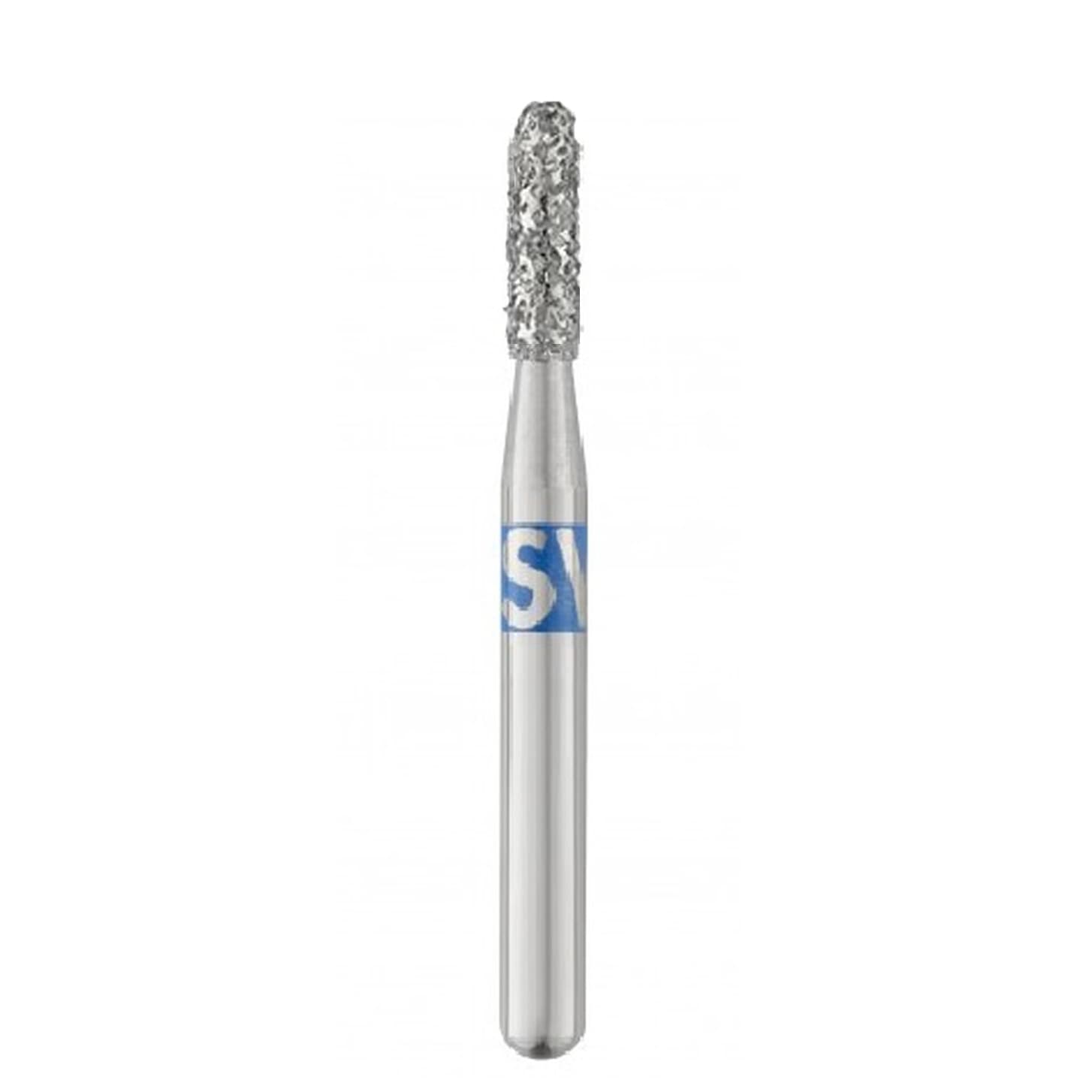 SS White Piranha Diamond Bur 855-016M-SS, Round End Taper, Medium Grit, Friction Grip Short Shank, Single-Use, 25/Pk thumbnail 6