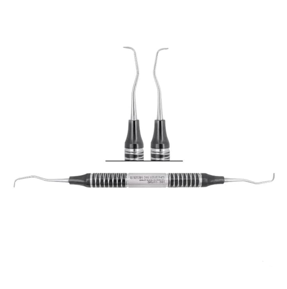 Surgimac Air Series Gracey Curette #1/2, Double Ended, Black Handle, 1/Pk - Air Series Gracey Curette #1/2, Double Ended, Black Handle, 1/Pk - Image 1
